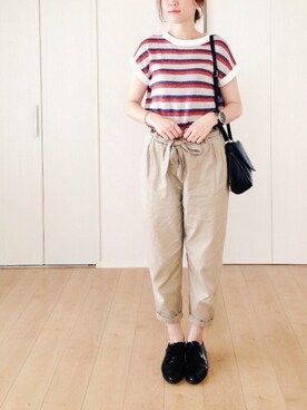 「Tendence（テンデンス）のアイテム」を使った、himarisoさん（レディース・164cm）の夏コーディネート