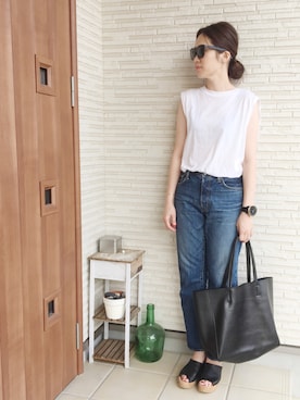 「Tendence（テンデンス）のアイテム」を使った、himarisoさん（レディース・164cm）の夏コーディネート