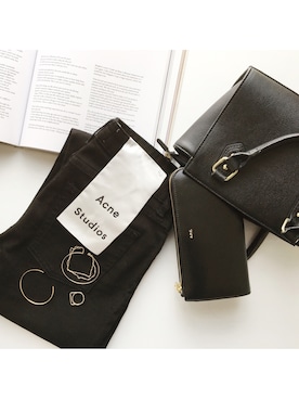 「A.P.C.（アーペーセー）のアイテム（財布/小物）」を使った、himarisoさん（レディース・164cm）の秋コーディネート