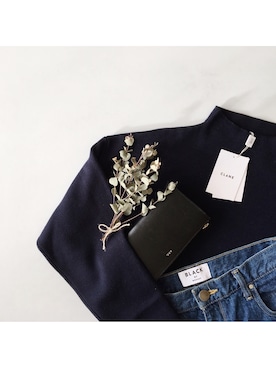 「A.P.C.（アーペーセー）のアイテム（財布/小物）」を使った、himarisoさん（レディース・164cm）の秋コーディネート