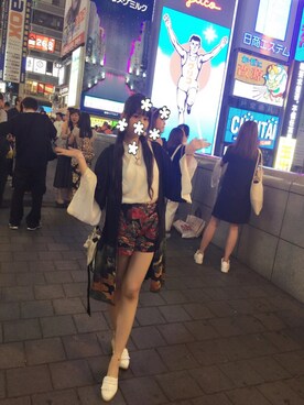 「muchacha nene（ムチャチャネネ）のアイテム」を使った、Reika玲華さん（レディース・163cm）の夏コーディネート