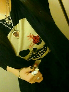 「F.A.Lのアイテム」を使った、紫音さん（レディース・150cm）の秋コーディネート