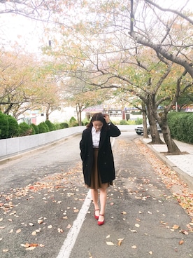 「lady」｜「アイテム（ジャケット/アウター）」を使った、pizzaさん（レディース・158cm）の秋コーディネート