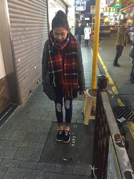 「アイテム（キャミソール、レッド系）」を使った、NATALIE.💄さん（レディース・160cm）の春コーディネート