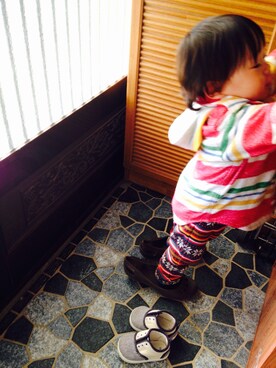 「しまむら（シマムラ）のアイテム（Pants、ブラウン系）」を使った、nishiyamaさん（レディース・155cm）の冬コーディネート