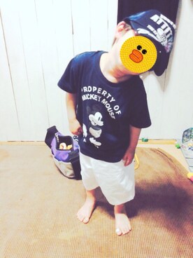 「UNIQLO（ユニクロ）のアイテム（T Shirts、ブルー系）」を使った、nishiyamaさん（レディース・155cm）の春コーディネート