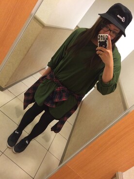 「WEGO（ウィゴー）のアイテム（シャツ/ブラウス、その他）」を使った、YUKI さん（レディース・165cm）の秋コーディネート