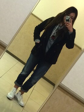 「sango（sango）のアイテム（ダウンジャケット/コート）」を使った、YUKI さん（レディース・165cm）の冬コーディネート