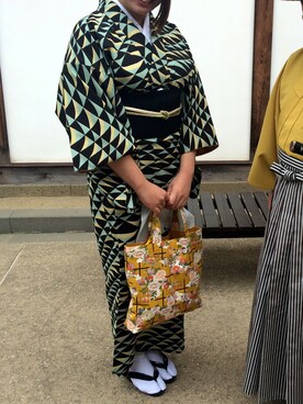 「はいから屋のアイテム（その他、その他）」を使った、YUKI さん（レディース・165cm）の春コーディネート