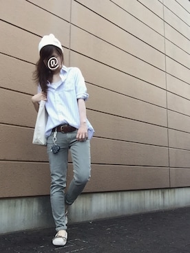 「#203（ニイマルサン）のアイテム（バッグ）」を使った、Atsukoさん（レディース・152cm）の夏コーディネート