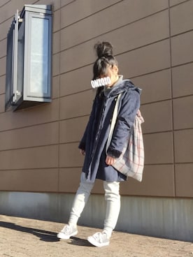 「grove（グローブ）のアイテム（その他アウター）」を使った、Atsukoさん（レディース・152cm）の冬コーディネート