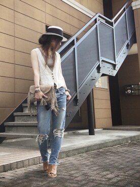 Atsukoさん（レディース・152cm）の夏コーディネート