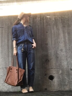 「AVAN LILY（アヴァンリリィ）のアイテム（キャップ）」を使った、Atsukoさん（レディース・152cm）の秋コーディネート