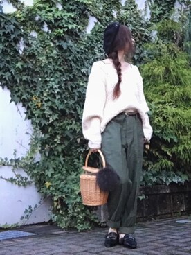 「Ungrid（アングリッド）のアイテム（その他トップス）」を使った、Atsukoさん（レディース・152cm）の秋コーディネート