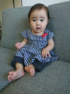 「sense of wonder（センスオブワンダー）のアイテム（帽子）」を使った、kohaさん（キッズ・70cm）の夏コーディネート