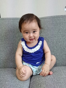 「UNITED ARROWS（ユナイテッドアローズ）のアイテム（ママ＆ベビー）」を使った、kohaさん（キッズ・70cm）の夏コーディネート