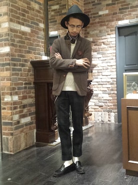 窪田 孝之さん（メンズ・170cm）の秋コーディネート