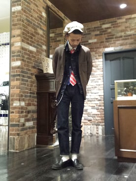 「A.P.C.（アーペーセー）のアイテム（ジャケット/アウター）」を使った、窪田 孝之さん（メンズ・170cm）の冬コーディネート