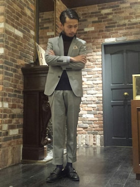 「モンクストラップ」｜窪田 孝之さん（メンズ・170cm・30代）の冬コーディネート