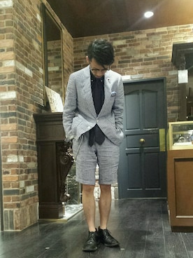 「ALDEN」｜窪田 孝之さん（メンズ・170cm）の春コーディネート