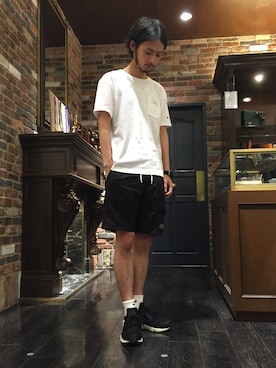 「NANO universe（ナノユニバース）のアイテム（その他）」を使った、窪田 孝之さん（メンズ・170cm）の夏コーディネート