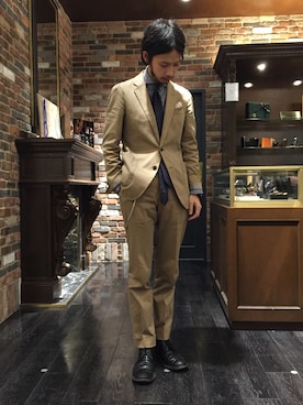 「LUMINOX（ルミノックス）のアイテム（腕時計）」を使った、窪田 孝之さん（メンズ・170cm）の夏コーディネート