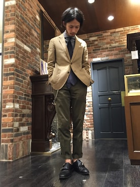 「モンクストラップ」｜窪田 孝之さん（メンズ・170cm・30代）の夏コーディネート