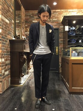 「LUMINOX（ルミノックス）のアイテム（腕時計）」を使った、窪田 孝之さん（メンズ・170cm）の夏コーディネート