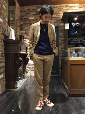 「LUMINOX（ルミノックス）のアイテム（腕時計）」を使った、窪田 孝之さん（メンズ・170cm）の夏コーディネート