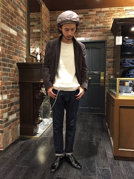 「アイテム（ソックス/靴下）」を使った、窪田 孝之さん（メンズ・170cm・30代）の秋コーディネート