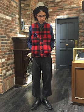 「LUMINOX（ルミノックス）のアイテム（腕時計）」を使った、窪田 孝之さん（メンズ・170cm）の秋コーディネート