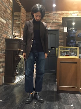 「アイテム（ソックス/靴下）」を使った、窪田 孝之さん（メンズ・170cm・30代）の秋コーディネート