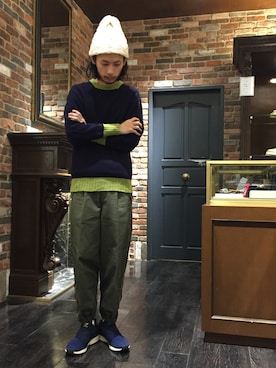 「アイテム（レッグウェア）」を使った、窪田 孝之さん（メンズ・170cm・30代）の冬コーディネート