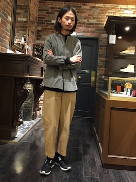 「adidas（アディダス）のオリジナルス チューブラーランナー [TUBULAR RUNNER]（スニーカー）」を使った、窪田 孝之さん（メンズ・170cm）の冬コーディネート