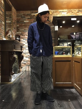 「NANO universe（ナノユニバース）のアイテム（その他シューズ）」を使った、窪田 孝之さん（メンズ・170cm）の冬コーディネート