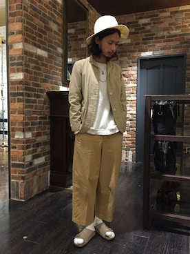 「Champion」｜窪田 孝之さん（メンズ・170cm）の春コーディネート