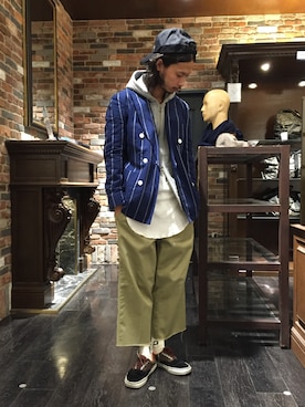 「ダブルブレスト」｜窪田 孝之さん（メンズ・170cm）の春コーディネート