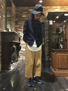 「アイテム（ソックス/靴下）」を使った、窪田 孝之さん（メンズ・170cm・30代）の春コーディネート