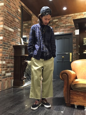 「アイテム（レッグウェア）」を使った、窪田 孝之さん（メンズ・170cm・30代）の春コーディネート