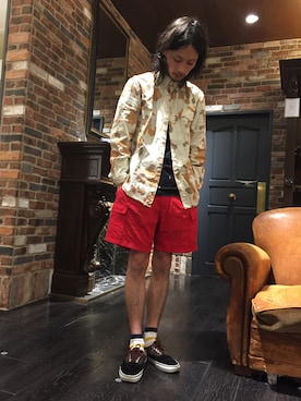 「アイテム（ソックス/靴下）」を使った、窪田 孝之さん（メンズ・170cm・30代）の春コーディネート