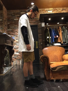 「NANO universe（ナノユニバース）のアイテム（その他シューズ）」を使った、窪田 孝之さん（メンズ・170cm）の春コーディネート