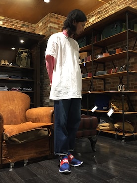 「アイテム（ソックス/靴下）」を使った、窪田 孝之さん（メンズ・170cm）の春コーディネート