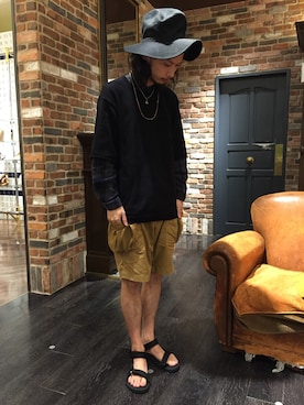 「アイテム（サンダル）」を使った、窪田 孝之さん（メンズ・170cm・30代）の夏コーディネート