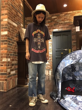 「アイテム（ソックス/靴下）」を使った、窪田 孝之さん（メンズ・170cm）の夏コーディネート