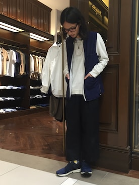 「アイテム（スウェット）」を使った、窪田 孝之さん（メンズ・170cm）の夏コーディネート