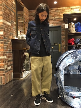 「A.P.C.（アーペーセー）のアイテム（ジャケット/アウター）」を使った、窪田 孝之さん（メンズ・170cm）の秋コーディネート