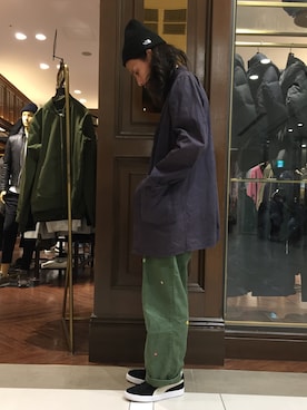 「アイテム（ニットキャップ/ビーニー）」を使った、窪田 孝之さん（メンズ・170cm・30代）の秋コーディネート