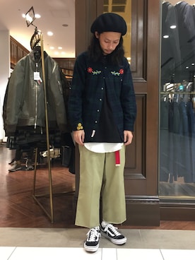 「ブラックウォッチ」｜窪田 孝之さん（メンズ・170cm）の秋コーディネート