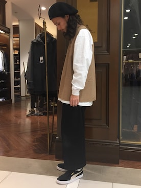 「アイテム（ソックス/靴下）」を使った、窪田 孝之さん（メンズ・170cm）の秋コーディネート