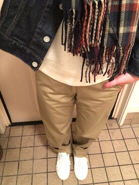 「Ungrid（アングリッド）のアイテム（ネックウォーマー/スヌード）」を使った、ぐみん。さん（レディース・155cm）の秋コーディネート